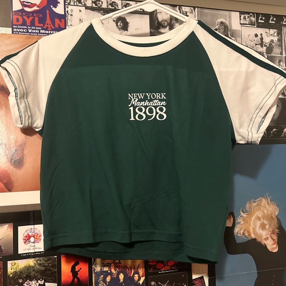 fun green crop top